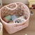 Floral Storage Basket for Home Use, Fabric Tote Bag for Organizing, Large Capacity Miscellaneous Basket - Ultra Trendy