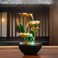 1pc 3-Tier Design Indoor Desktop Fountain, Relaxing Flowing Waterfall Fountain for Office, Living Room, Bedroom, TV Cabinet Decoration - Ultra Trendy