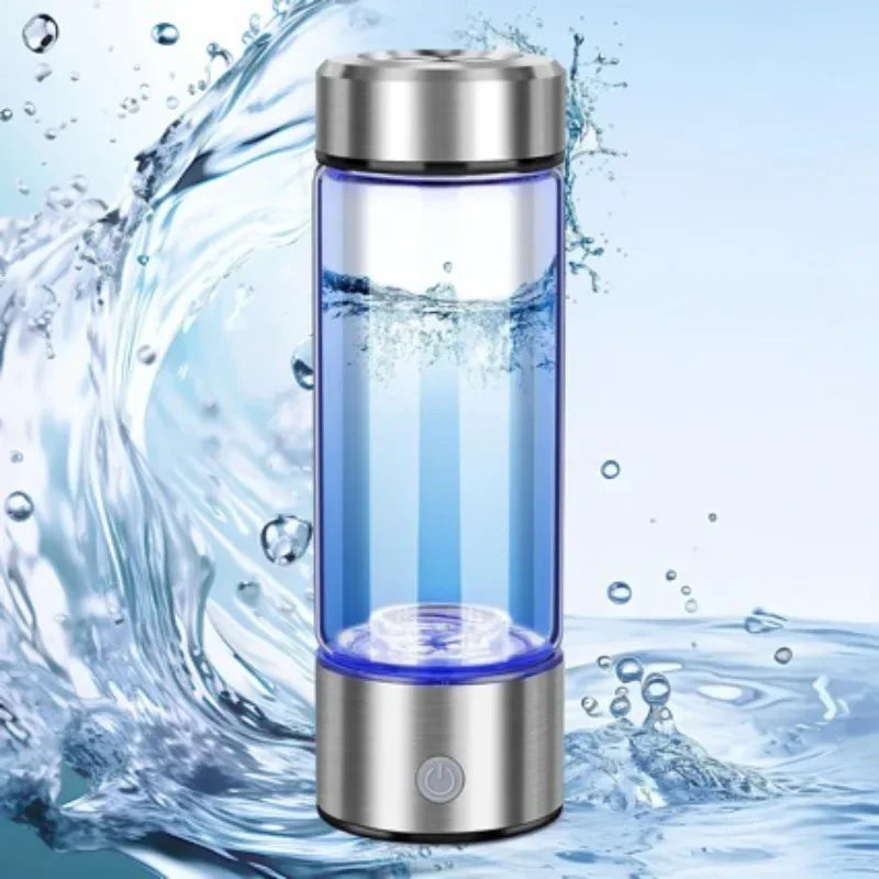Portable Hydrogen Water Cup – USB Rechargeable Electrolysis Bottle - Ultra Trendy