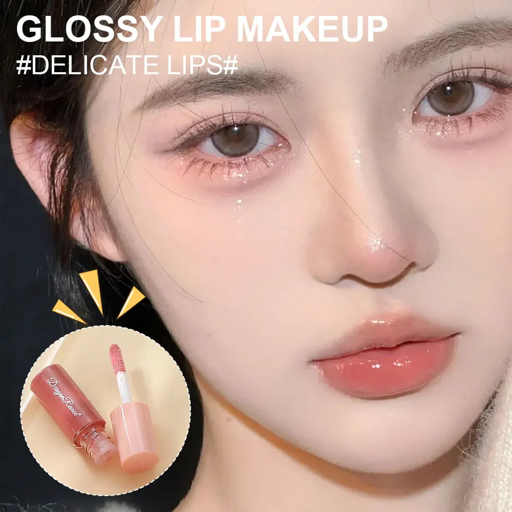 10Pcs Glitter Moisturizing Lip Gloss Set - Non-Stick Mixed Color Palette for All Skin Types - Ultra Trendy