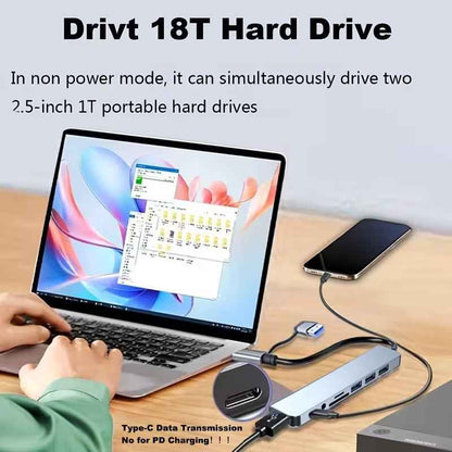 10-in-1 USB-C Hub – Multi-Port Docking Station with SD/TF Card Reader