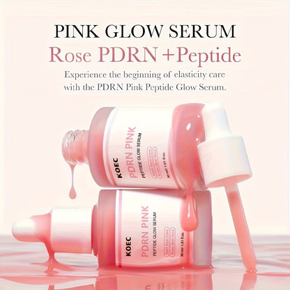 PDRN Pink Glow Serum + Cream with Collagen, Niacinamide And Peptide, Hydrating, Moisturizing and Firming, Uneven Skin Tone