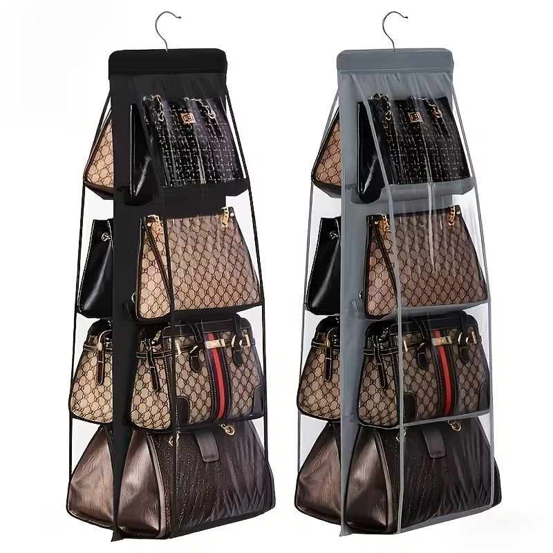 Multi-Layer Handbag Organizer, Foldable Hanging Closet Storage Rack