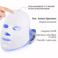 7-Color LED Light Therapy Facial Mask - Salon Grade Quality Facial And Neck Care Beauty Instrument, USB Rechargeable