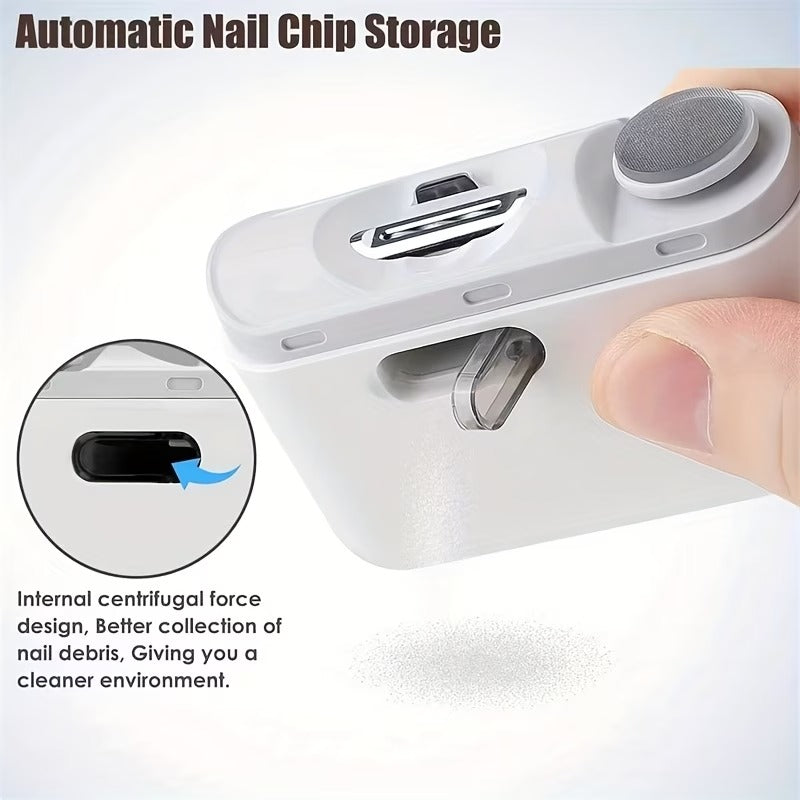 2-in-1 Electric Nail Clipper & Polisher – Automatic Manicure Tool