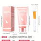 Collagen Night Mask with Brush – Elasticity, Glass Skin Korean Skin Care Formula with Hydrolyzed Collagen, Niacinamide & Vitamin C