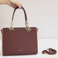 CHRISBELLA Elegant Quilted Side Tote Bag + Matching Wallet Set